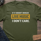 LIVE MUSIC ONLY T-SHIRT