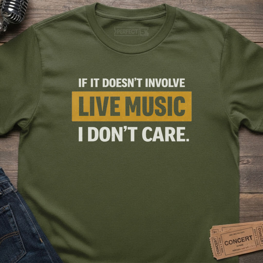 LIVE MUSIC ONLY T-SHIRT