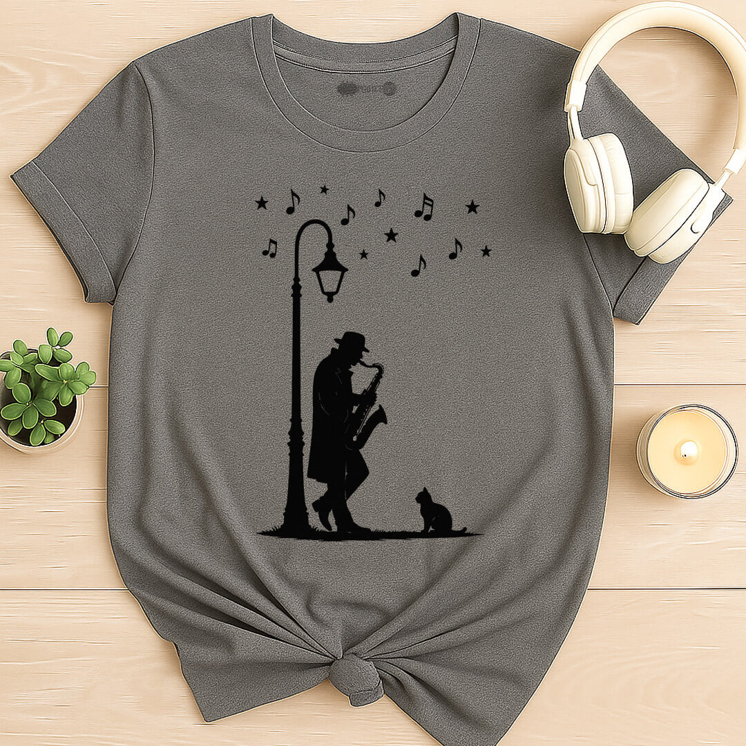 Midnight Sax Serenade T-Shirt