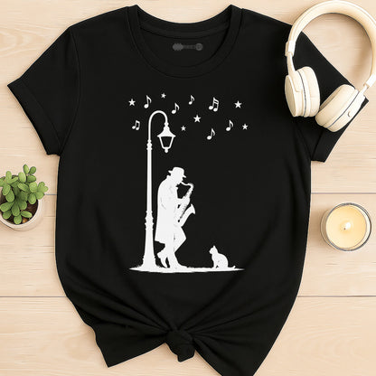 Midnight Sax Serenade T-Shirt