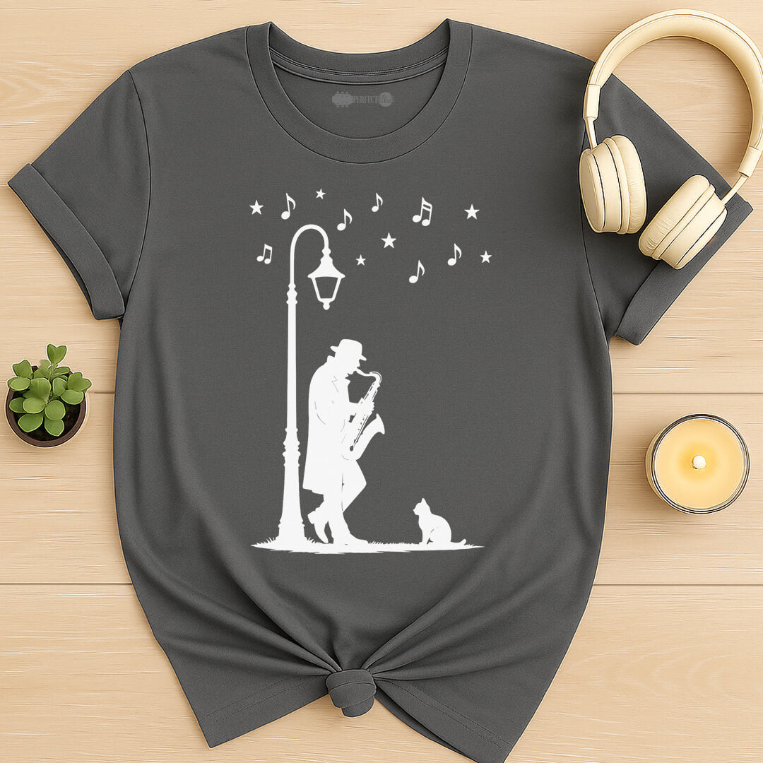 Midnight Sax Serenade T-Shirt
