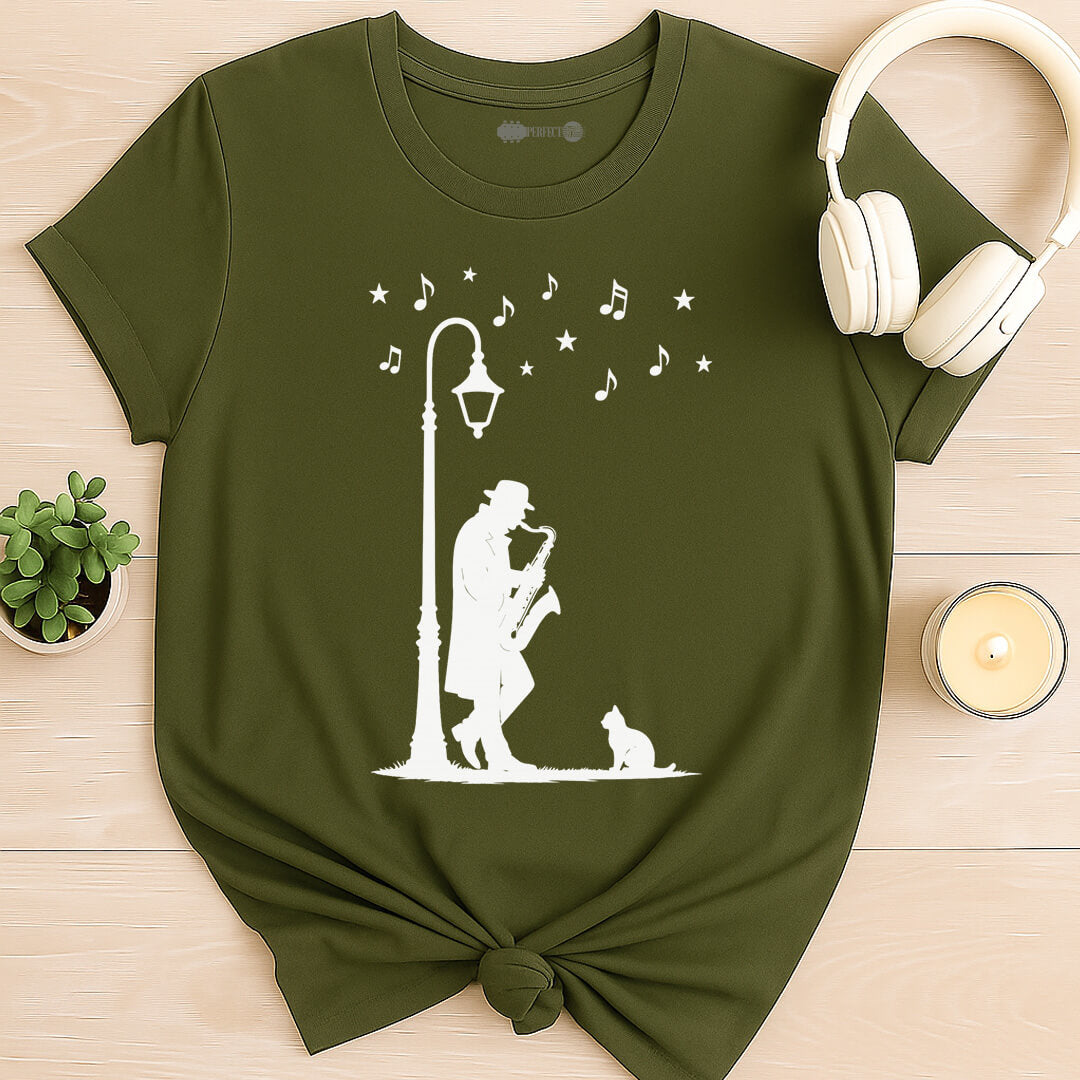 Midnight Sax Serenade T-Shirt
