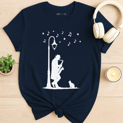 Midnight Sax Serenade T-Shirt