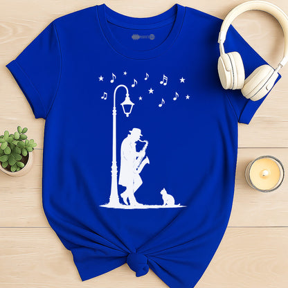 Midnight Sax Serenade T-Shirt