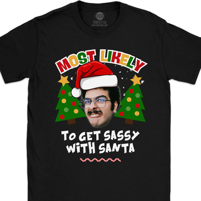 Most Likely Custom Face Christmas T-Shirt