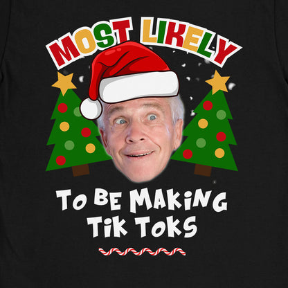 Most Likely Custom Face Christmas T-Shirt