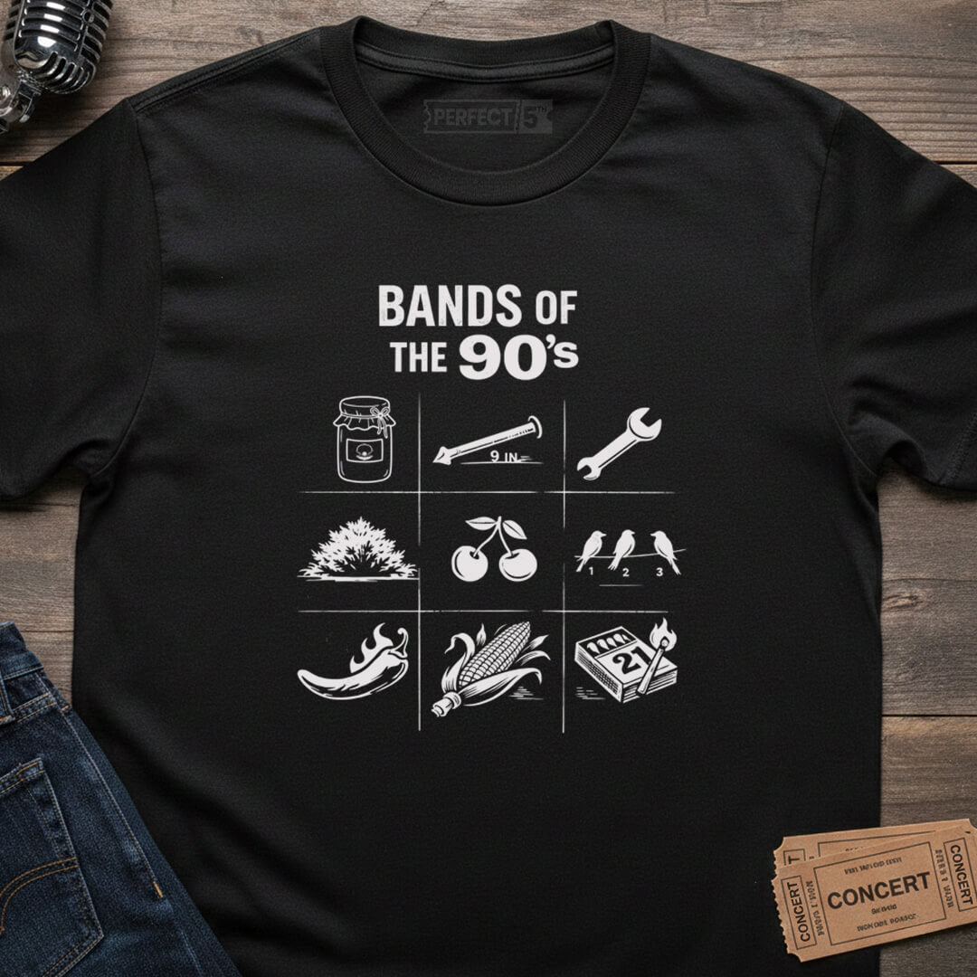 NINETIES BAND PUZZLE T-SHIRT
