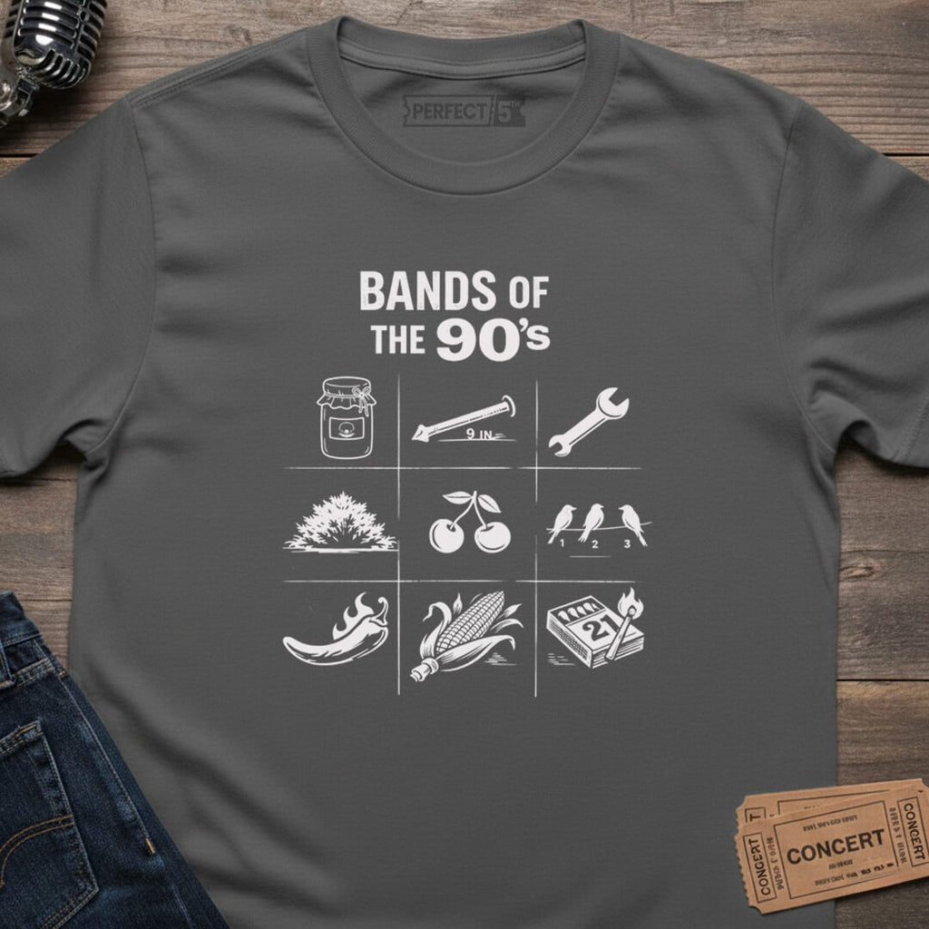 NINETIES BAND PUZZLE T-SHIRT
