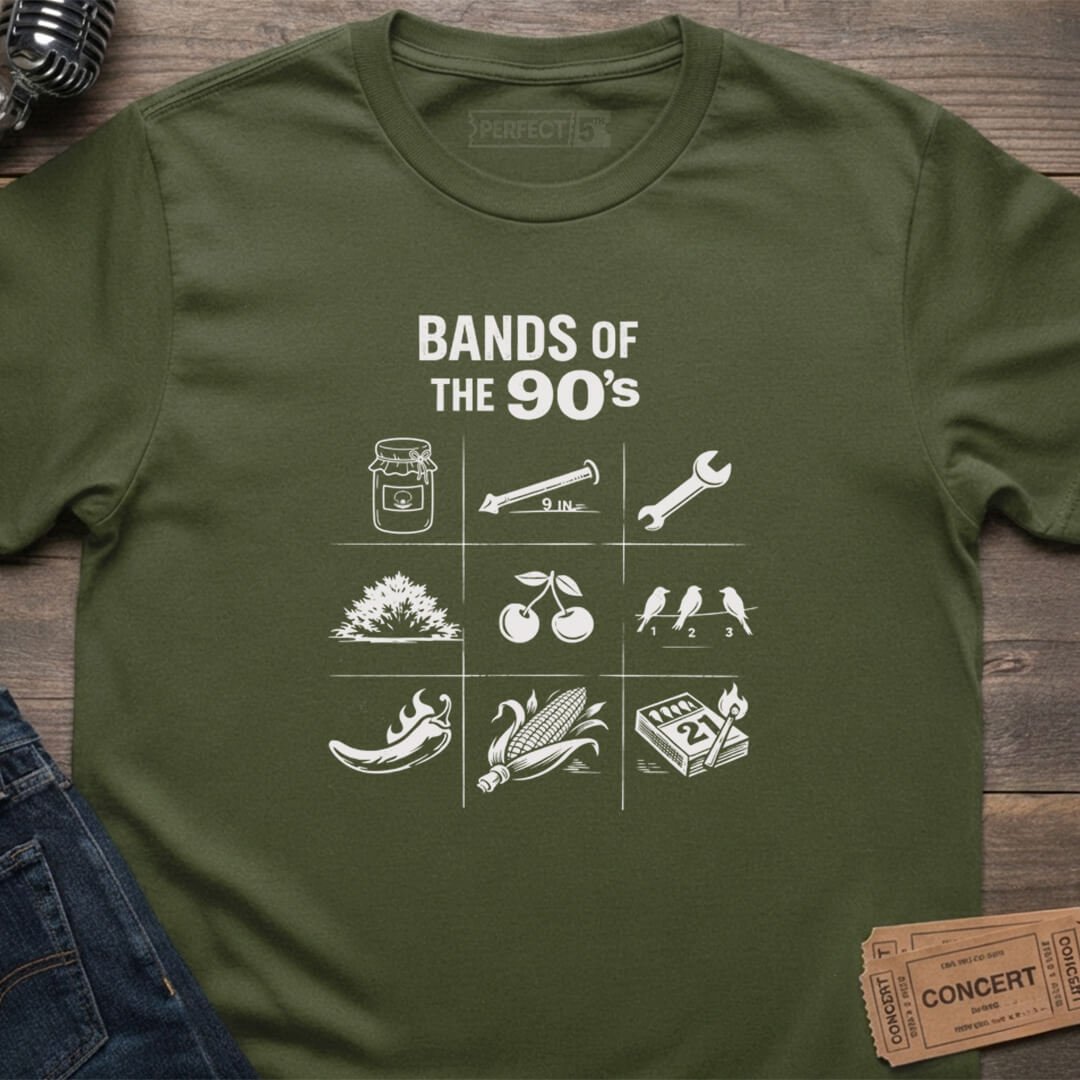 NINETIES BAND PUZZLE T-SHIRT