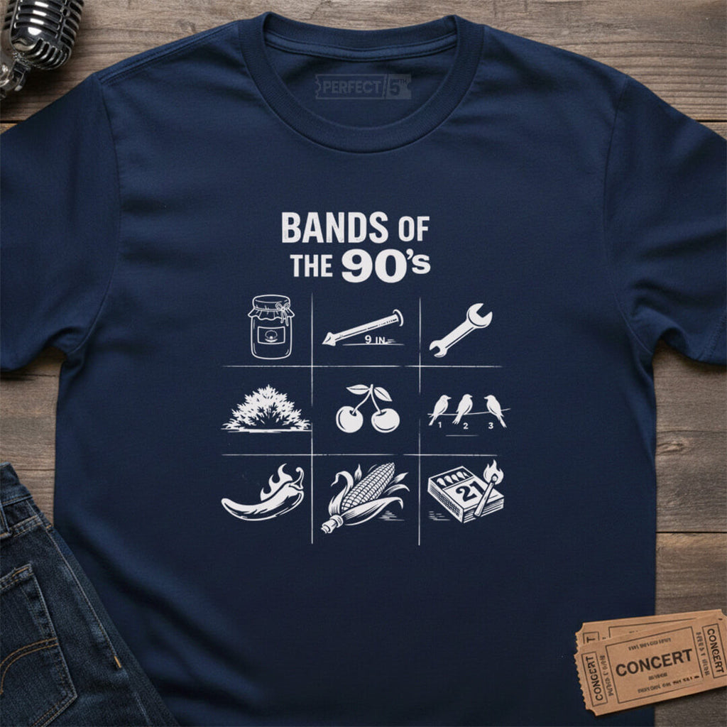 NINETIES BAND PUZZLE T-SHIRT