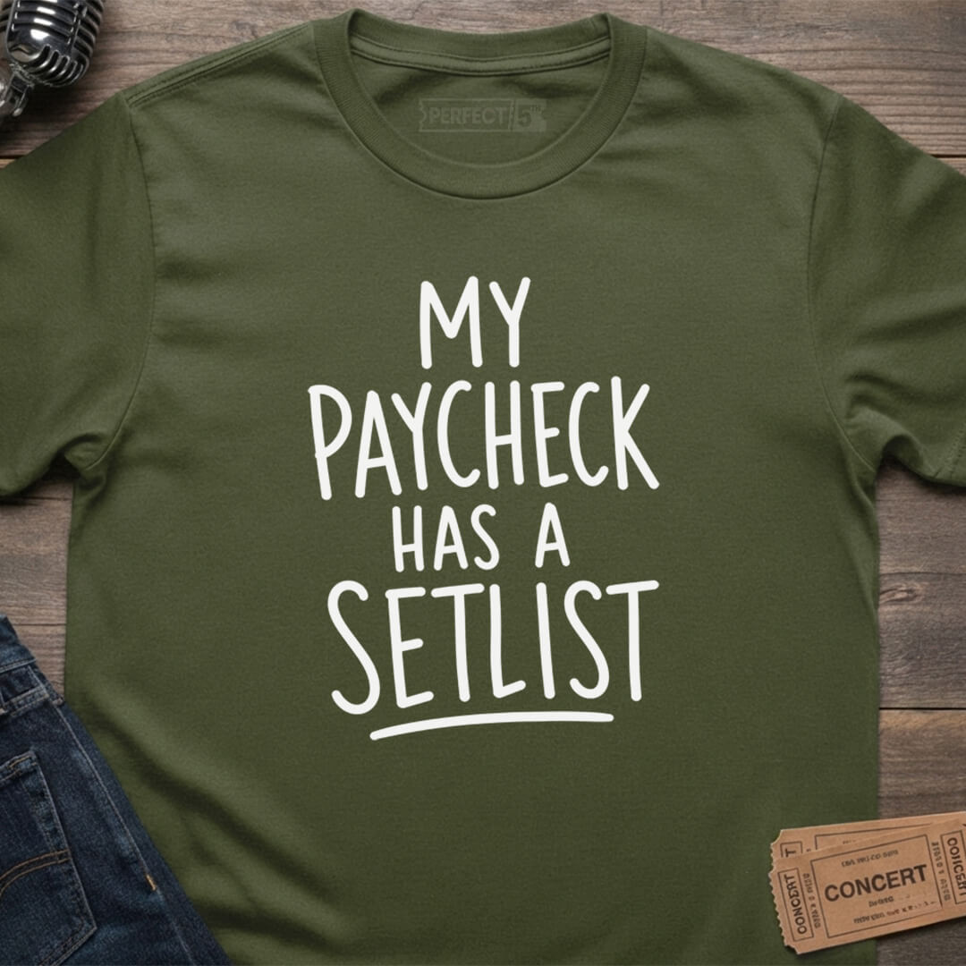 PAYCHECK SETLIST T-SHIRT