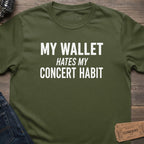 PAYCHECK TO SHOWS T-SHIRT