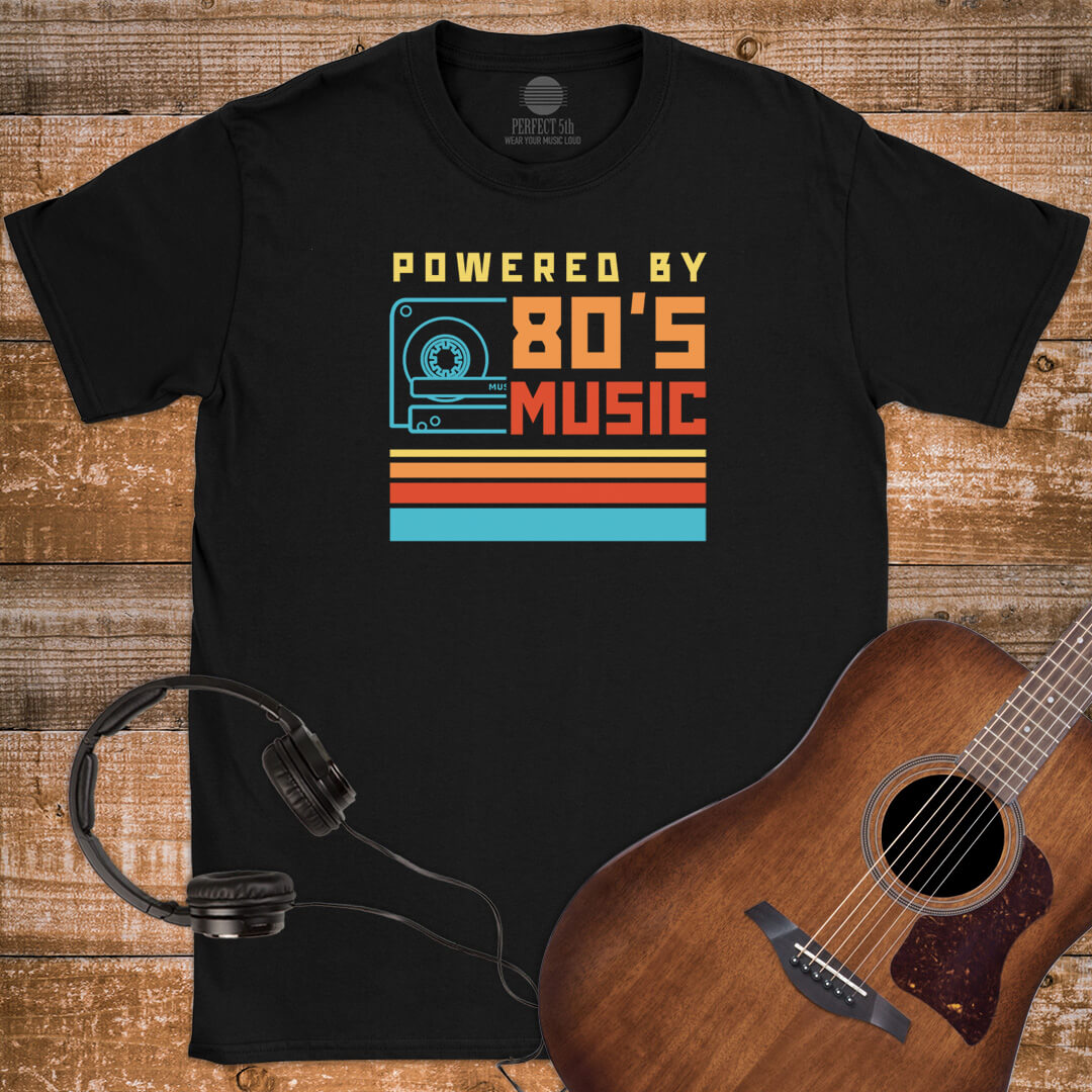 POWERED BY 80S T-SHIRT