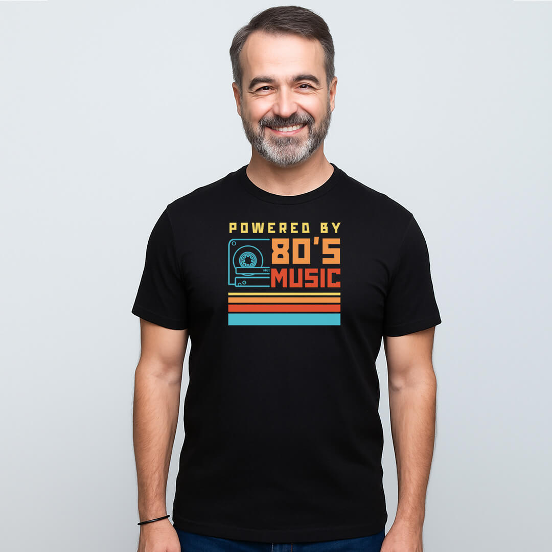 POWERED BY 80S T-SHIRT