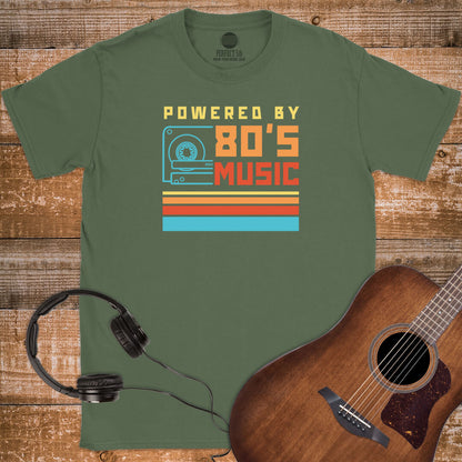 POWERED BY 80S T-SHIRT