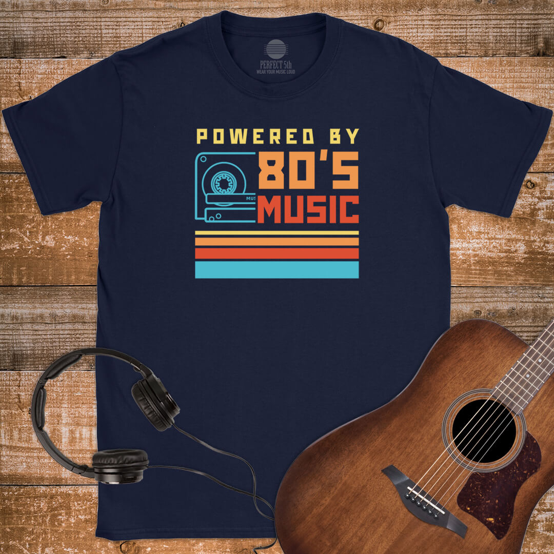POWERED BY 80S T-SHIRT