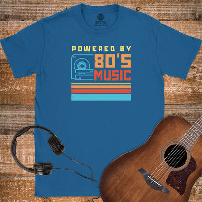 POWERED BY 80S T-SHIRT