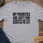 PRIORITY CONCERTS T-SHIRT