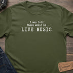 PROMISED LIVE MUSIC T-SHIRT