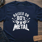 RAISED ON METAL T-SHIRT