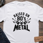 RAISED ON METAL T-SHIRT