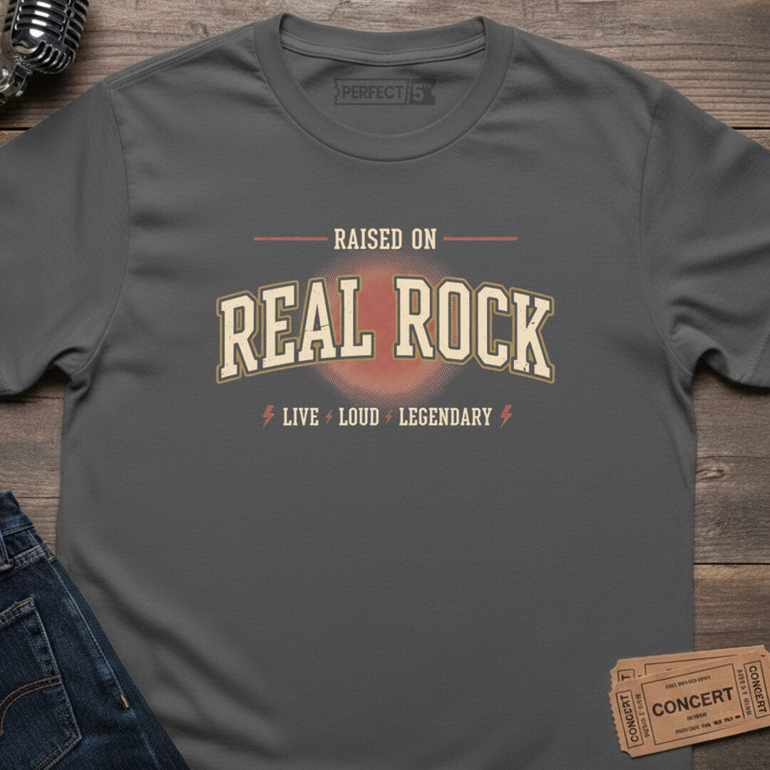 RAISED REAL ROCK T-SHIRT