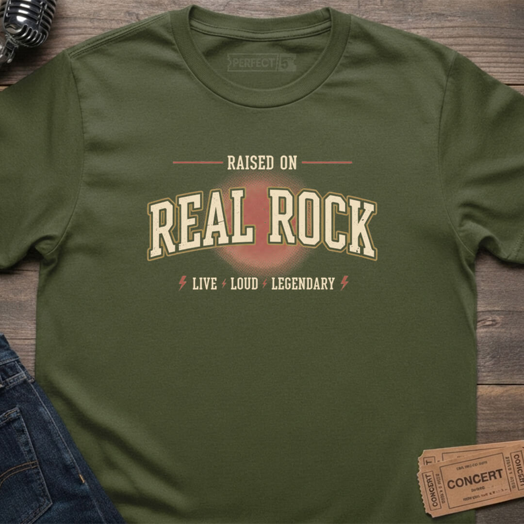 RAISED REAL ROCK T-SHIRT