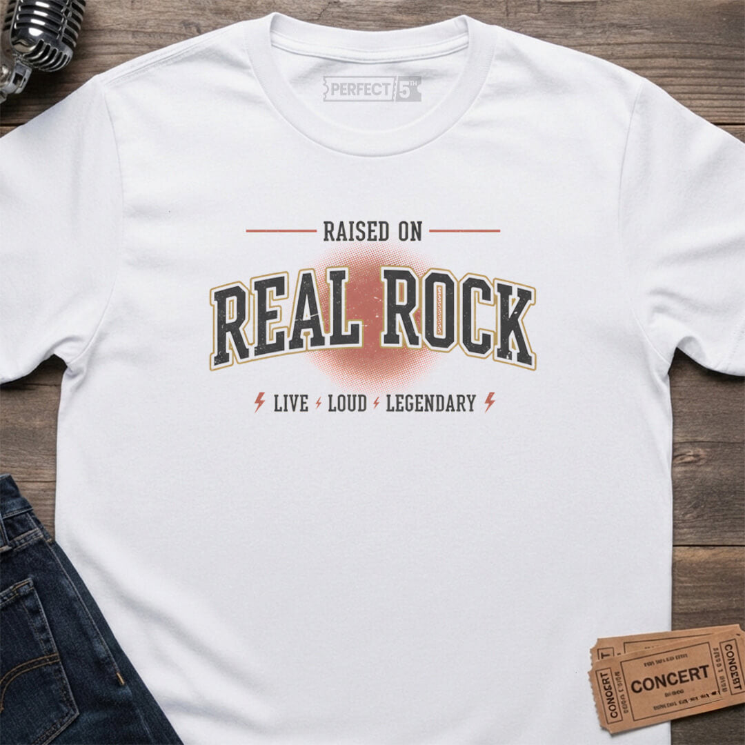 RAISED REAL ROCK T-SHIRT