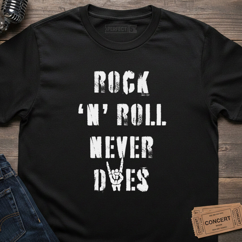 ROCK NEVER DIES T-SHIRT