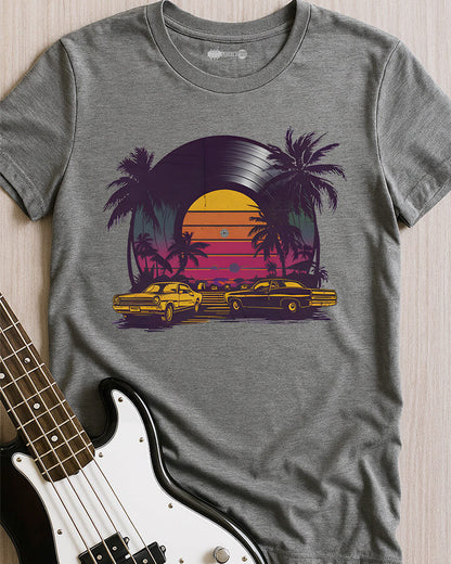 Retro Music Sunset T-Shirt