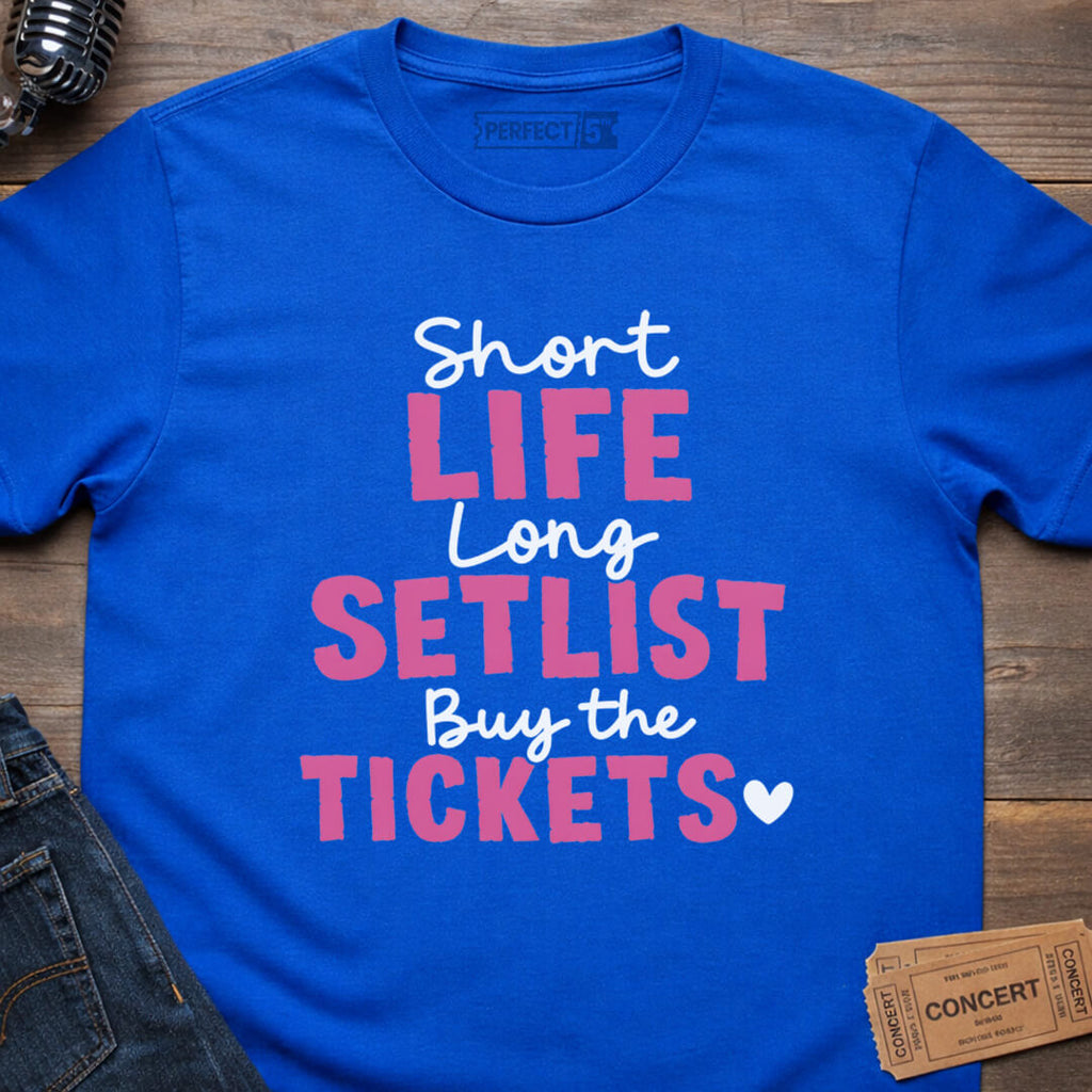 SHORT LIFE SETLIST T-SHIRT