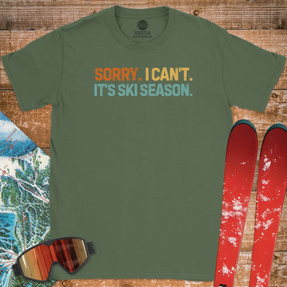 SKI SEASON EXCUSE T-SHIRT