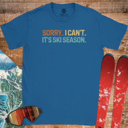 SKI SEASON EXCUSE T-SHIRT