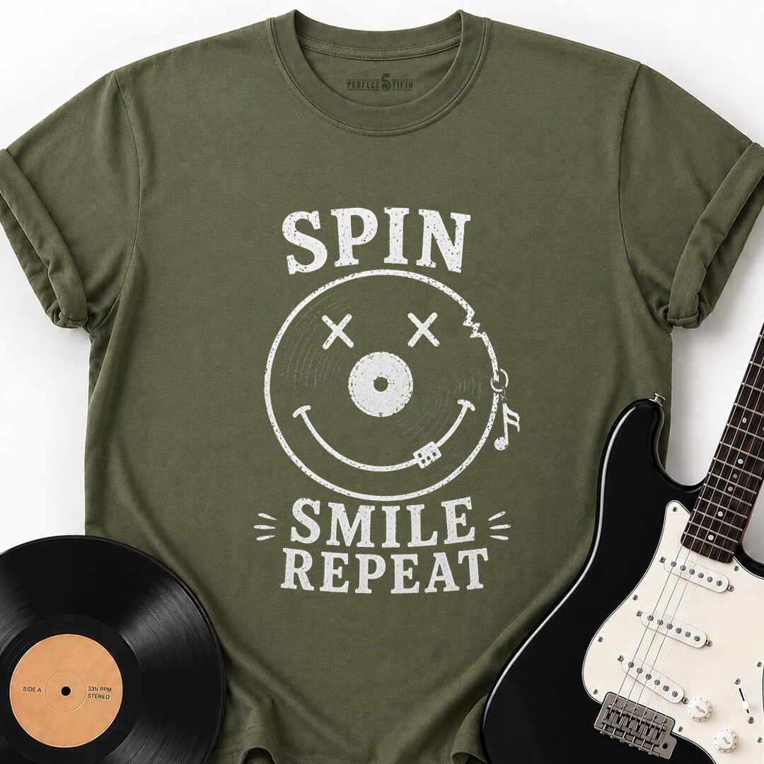SPIN SMILE REPEAT T-SHIRT