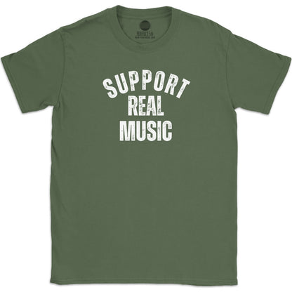 SUPPORT REAL MUSIC T-SHIRT