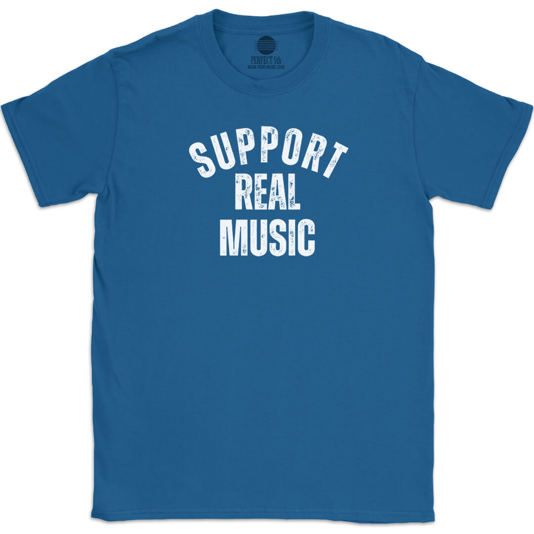 SUPPORT REAL MUSIC T-SHIRT
