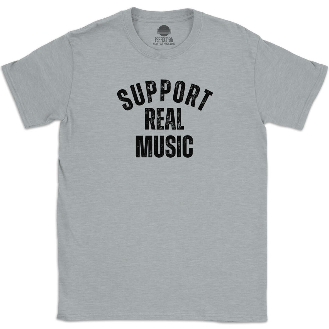 SUPPORT REAL MUSIC T-SHIRT