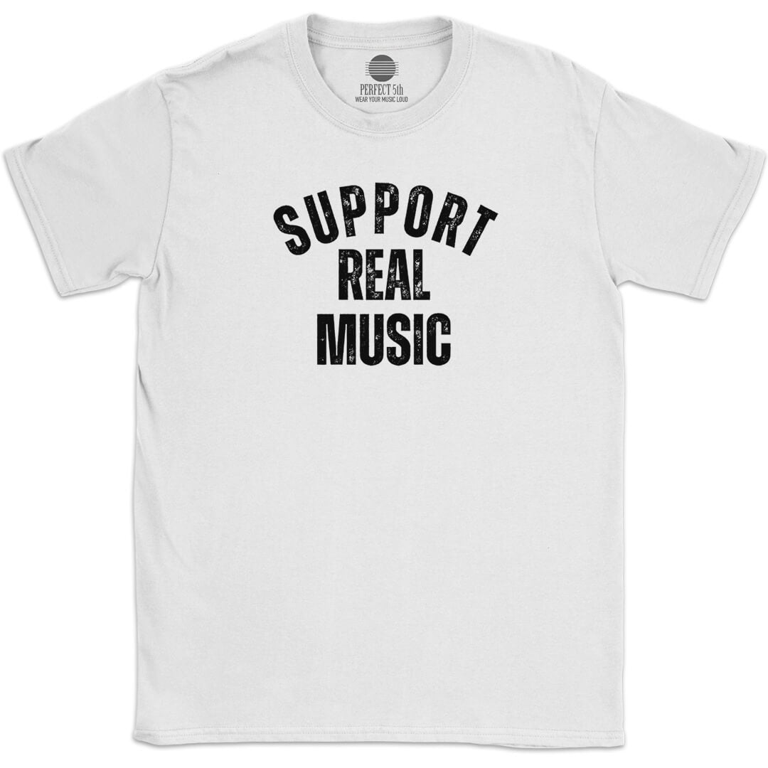SUPPORT REAL MUSIC T-SHIRT