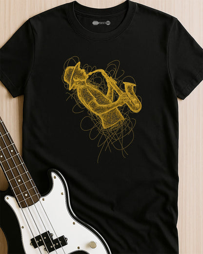Scribble Sax Groove T-Shirt
