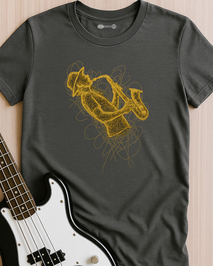 Scribble Sax Groove T-Shirt