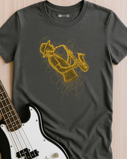 Scribble Sax Groove T-Shirt