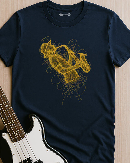 Scribble Sax Groove T-Shirt