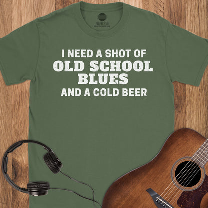Shot of Old School Blues T-Shirt