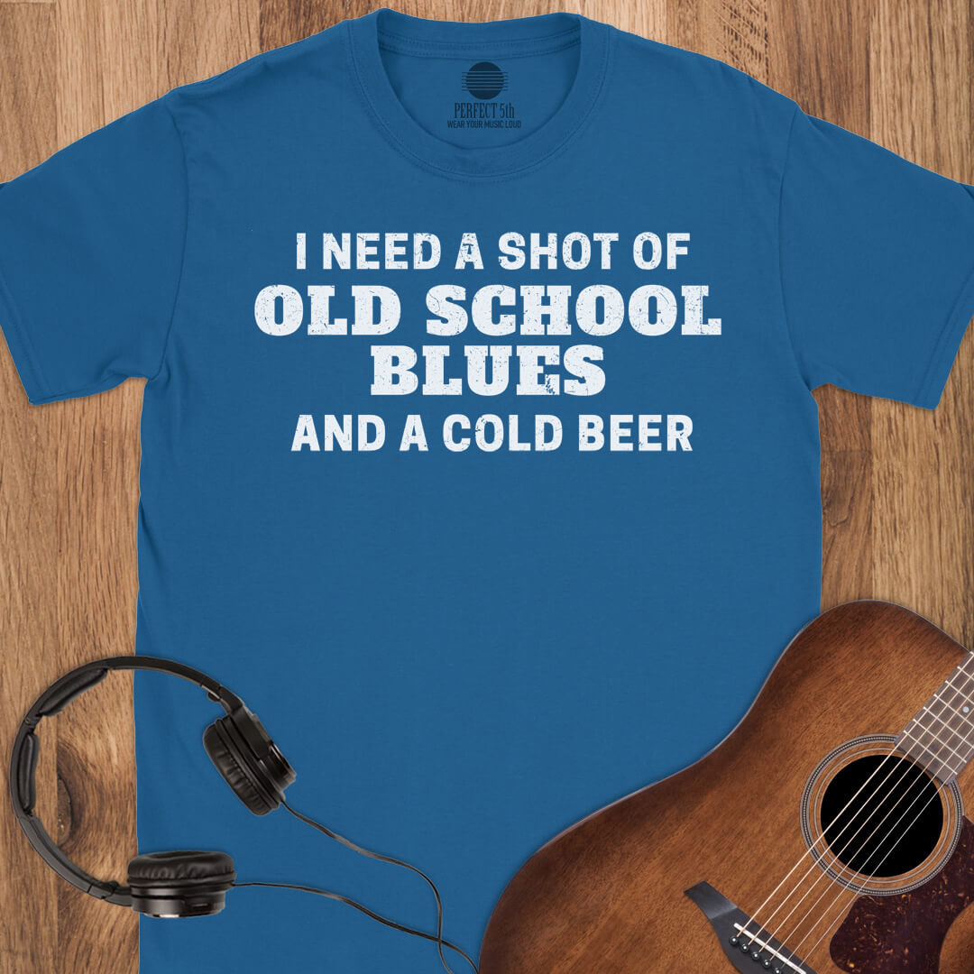 Shot of Old School Blues T-Shirt
