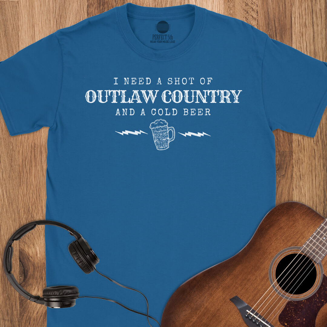 Shot of Outlaw Country T-Shirt