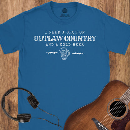 Shot of Outlaw Country T-Shirt