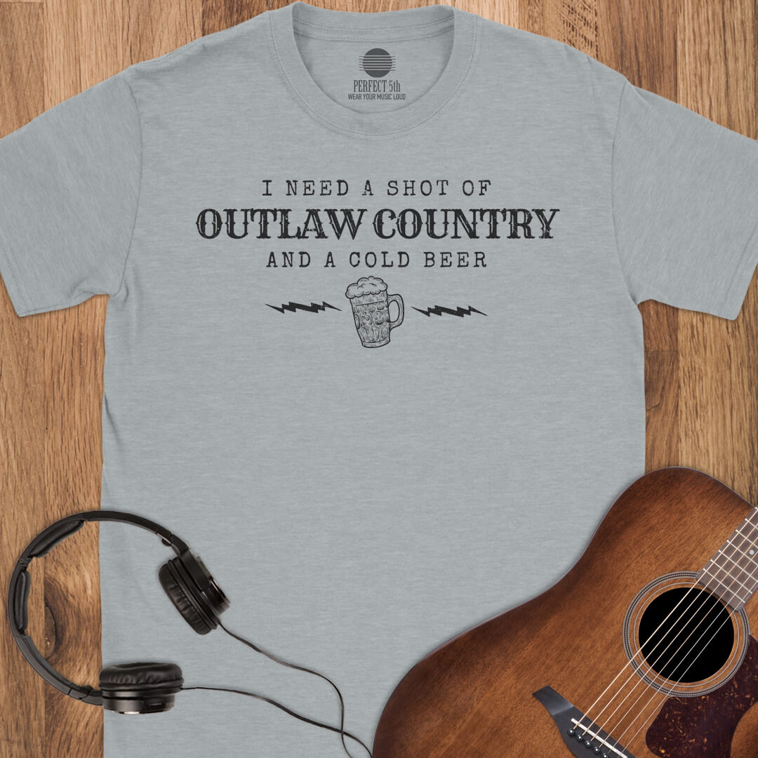 Shot of Outlaw Country T-Shirt