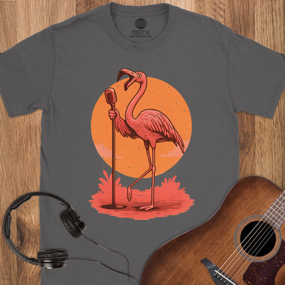 Sunset Serenade Flamingo T-Shirt