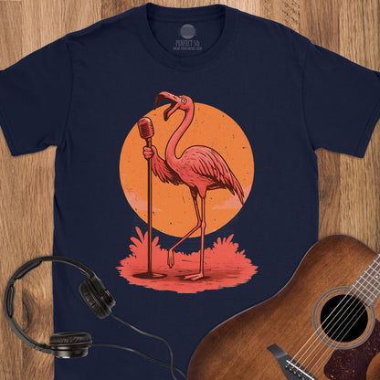 Sunset Serenade Flamingo T-Shirt
