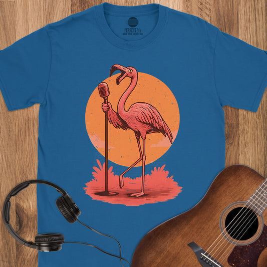 Sunset Serenade Flamingo T-Shirt
